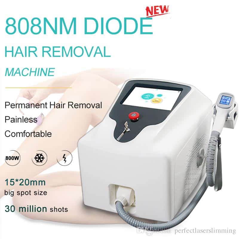 808nm Diode Machine Laser Hair Removal For Dark Skin Ice Point Hair ...