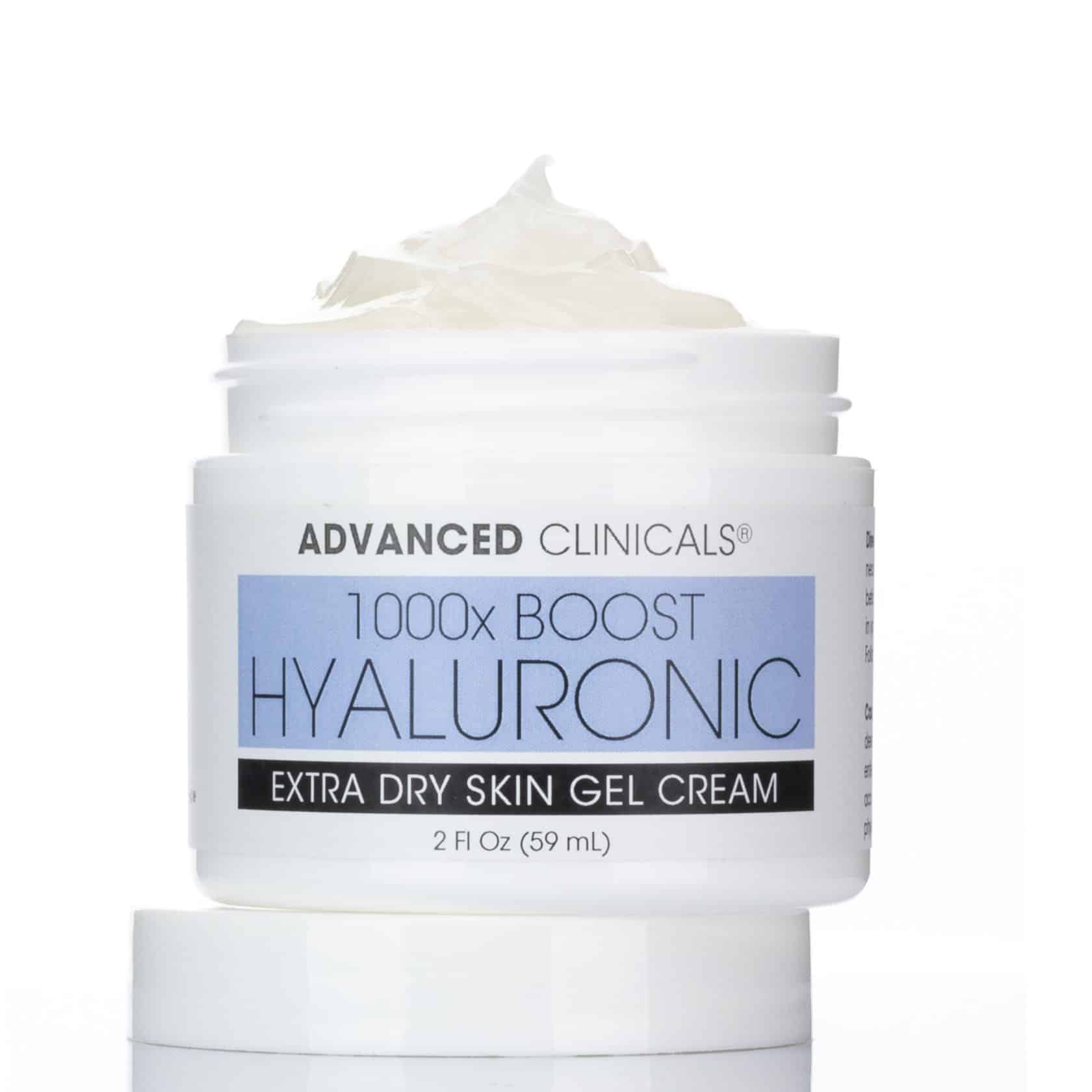Advanced Clinicals 1000x Boost Hyaluronic Acid Extra Dry Skin Gel Cream ...