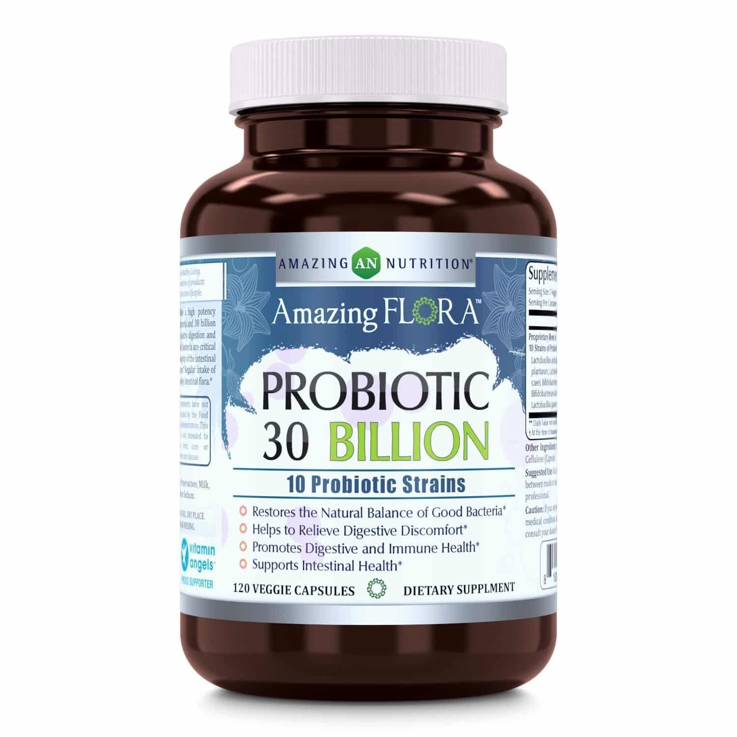 Amazing Flora Probiotic 10 Best Probiotics Strains Including Acidophil ...
