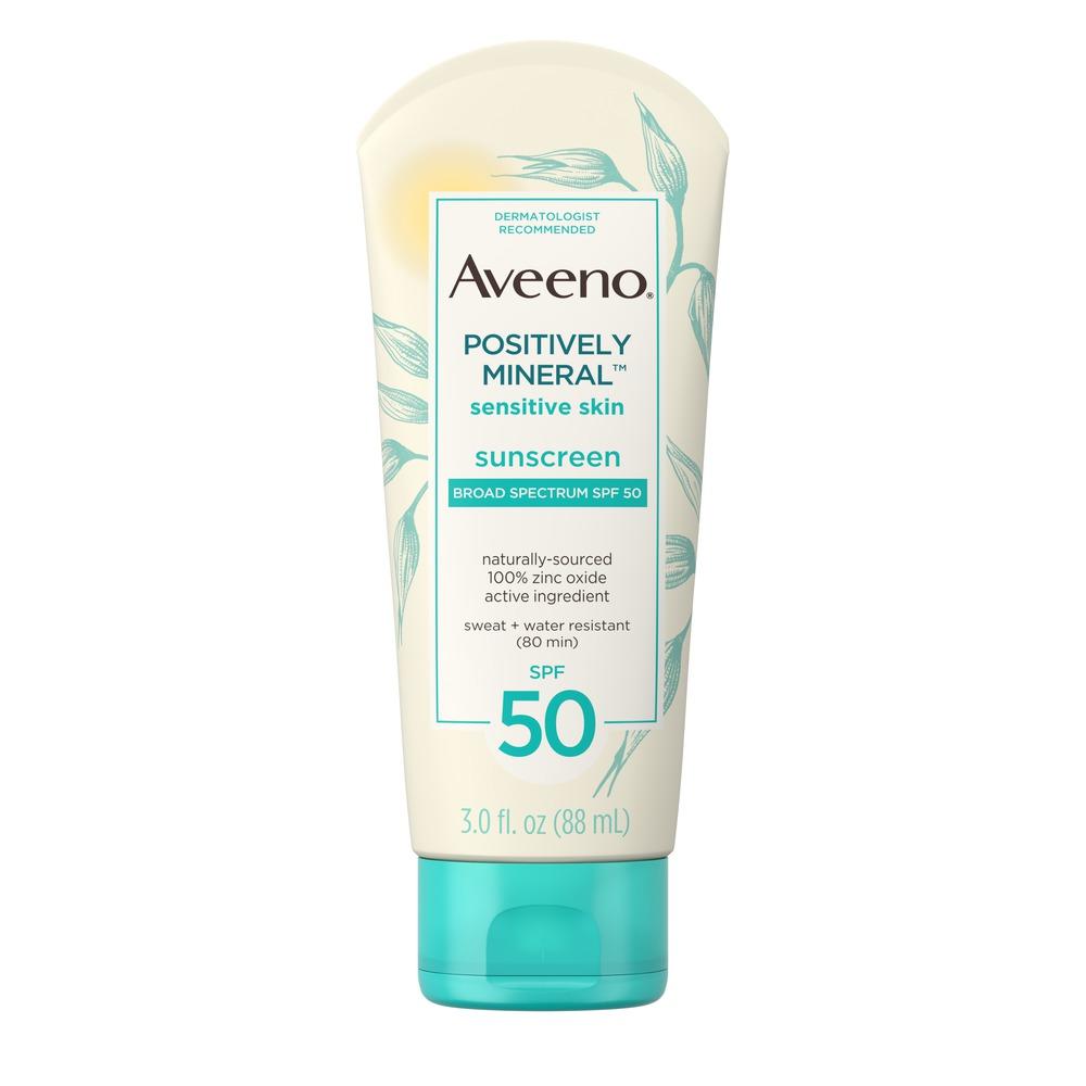 Aveeno Sensitive Skin Spf 50 Mineral Sunscreen ingredients (Explained)