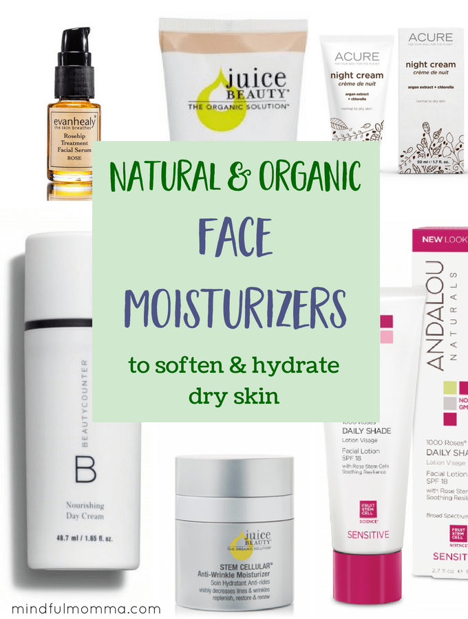Best Natural &  Organic Face Moisturizers For Dry Skin