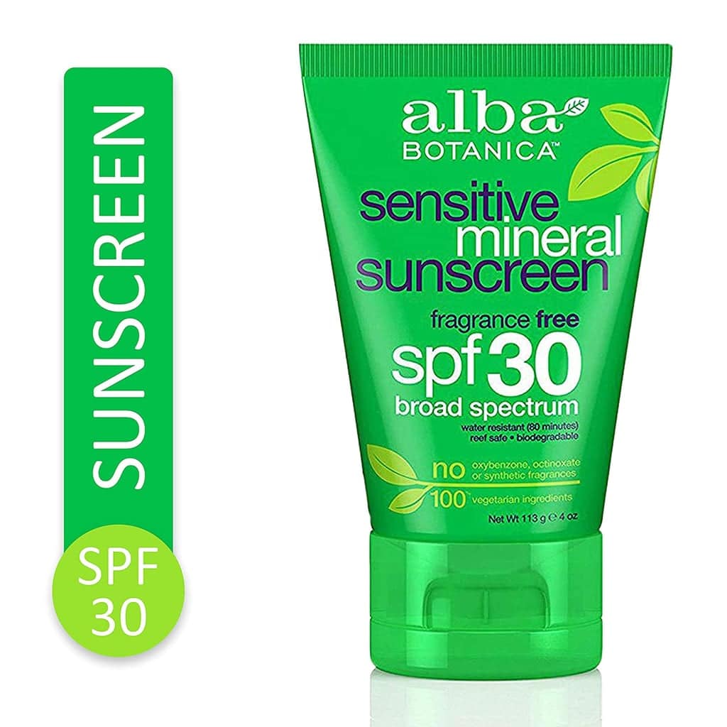 Best Sunscreen For Sensitive Skin: Alba Botanica Sensitive Fragrance ...