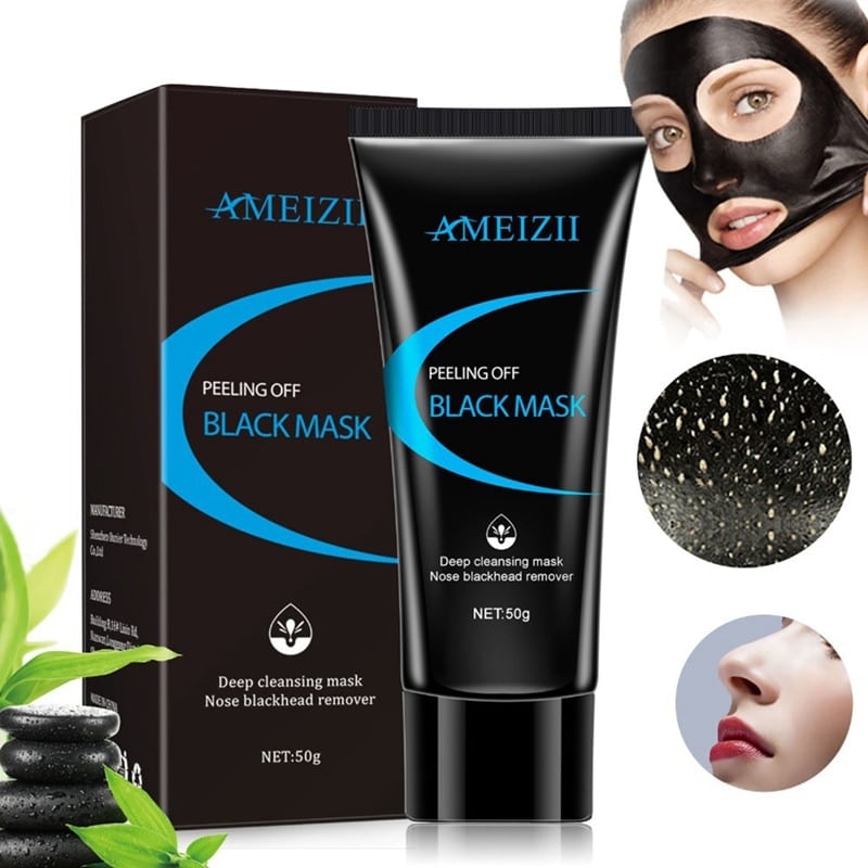 Black Mask Face Blackhead Remover Peeling Mask Suction Blackhead Acne ...
