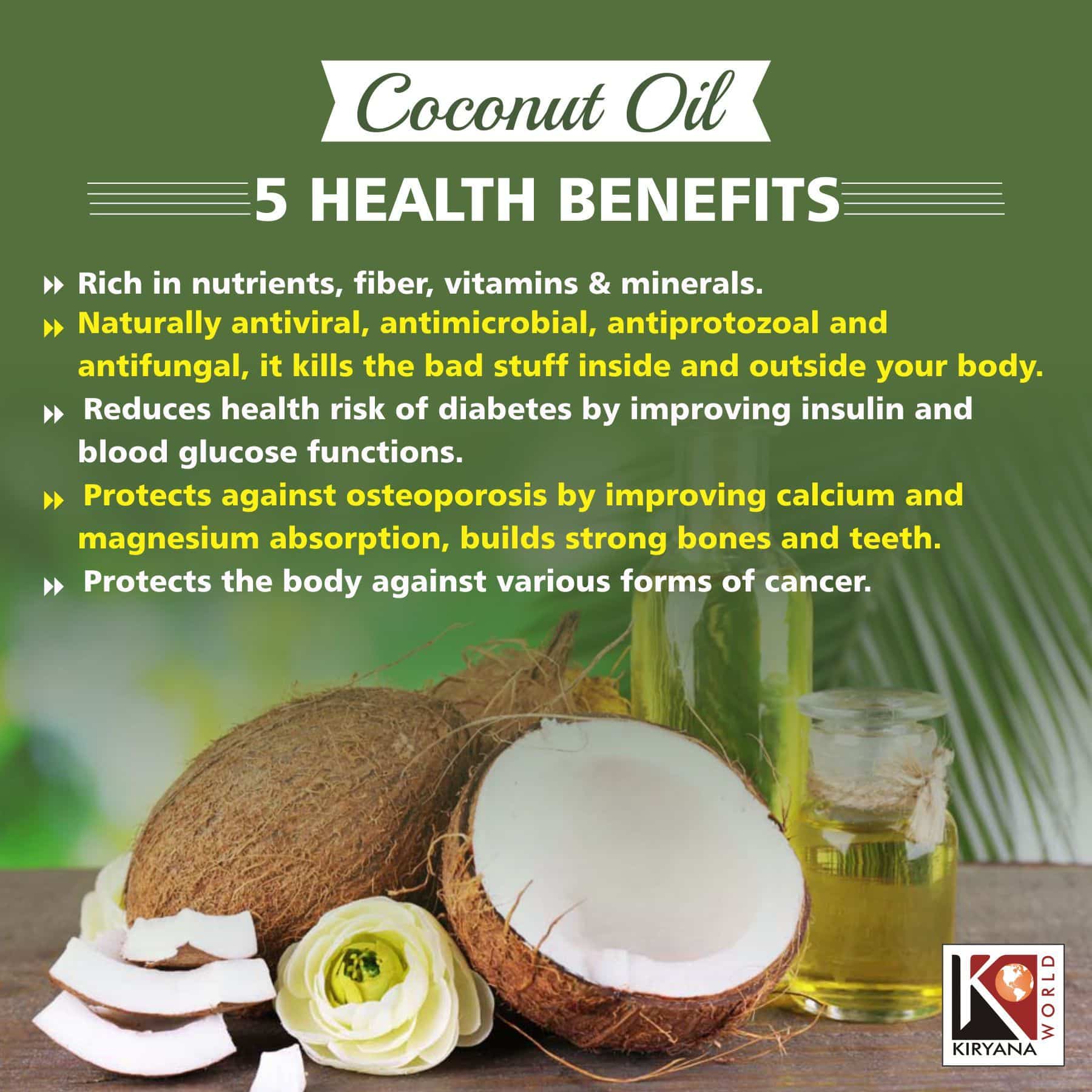 Coconut oil is good for skin care, hair care, improving digestion and ...