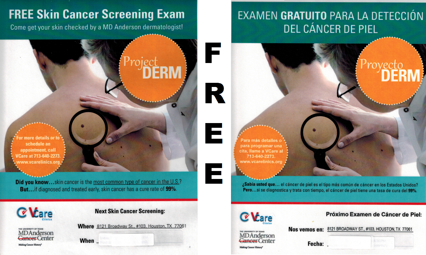 Free Skin Cancer Screening in Houston