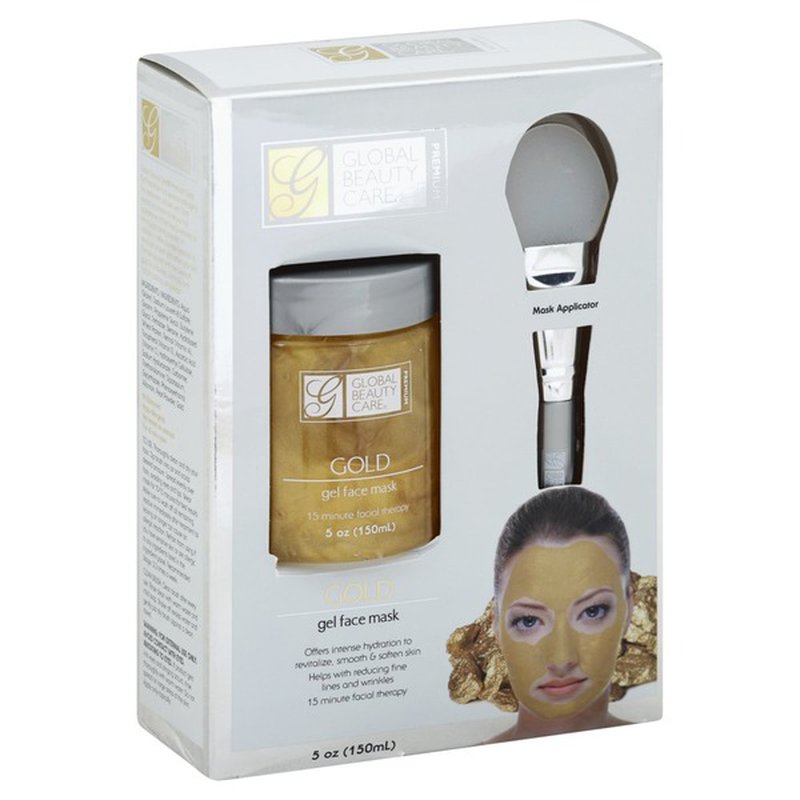 Global Beauty Care Face Mask, Gel, Gold (5 oz)