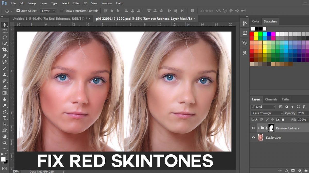 How to Fix Red Skintones in Photoshop