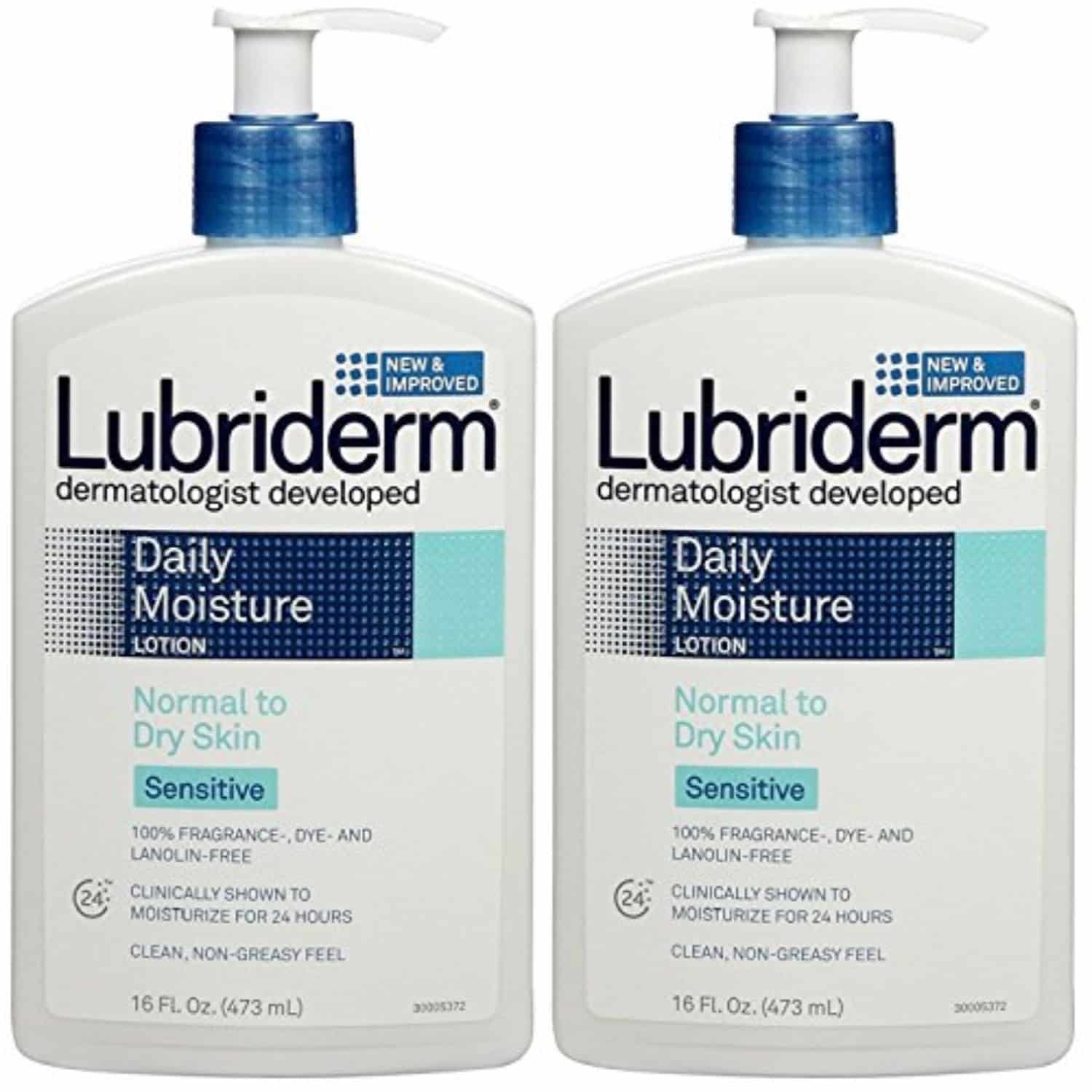 lubriderm sensitive skin therapy moisturizing lotion for dry skin, 16 ...