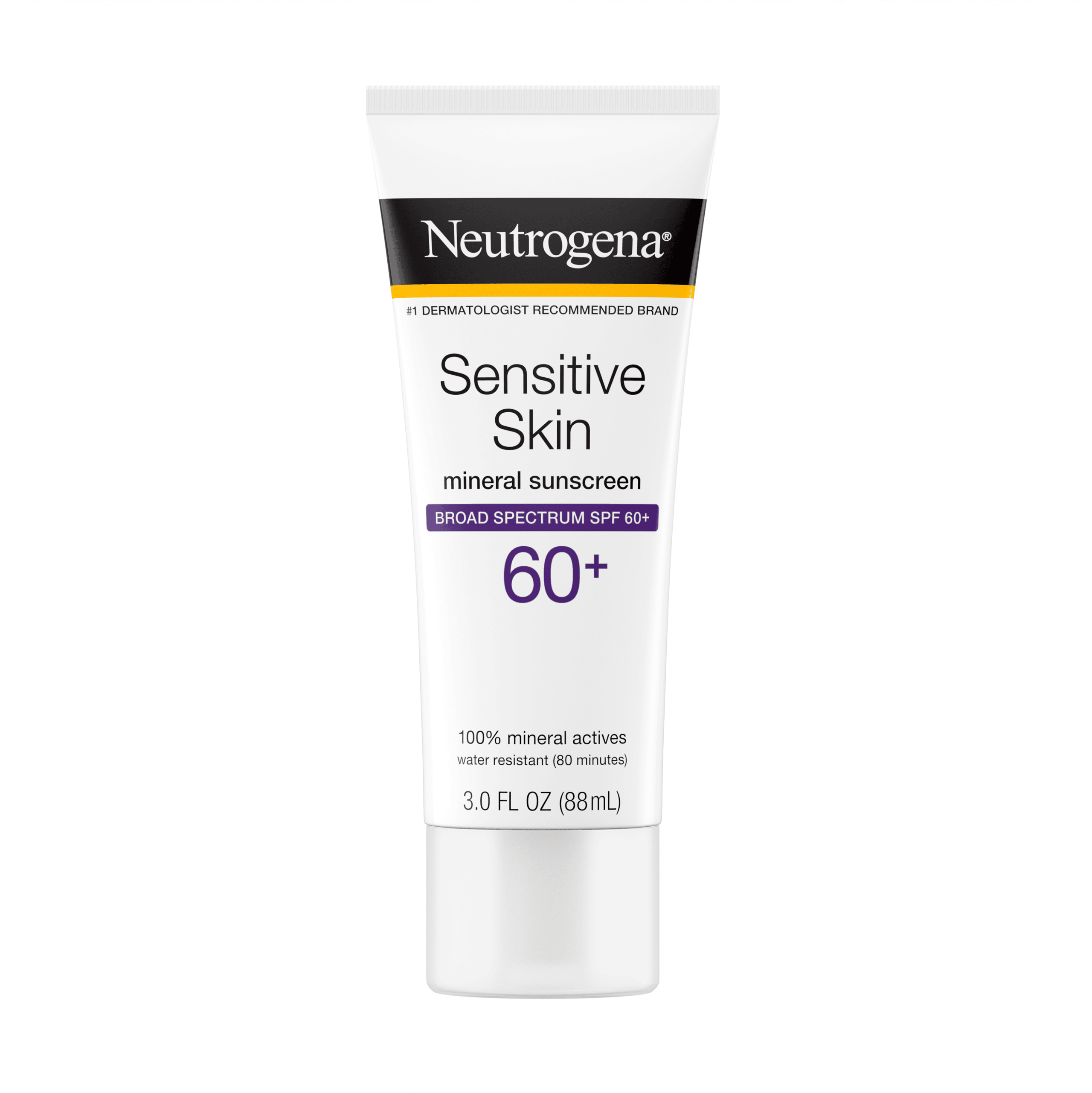 Neutrogena Sensitive Skin Mineral Sunscreen Lotion, SPF 60+, 3 fl. oz ...