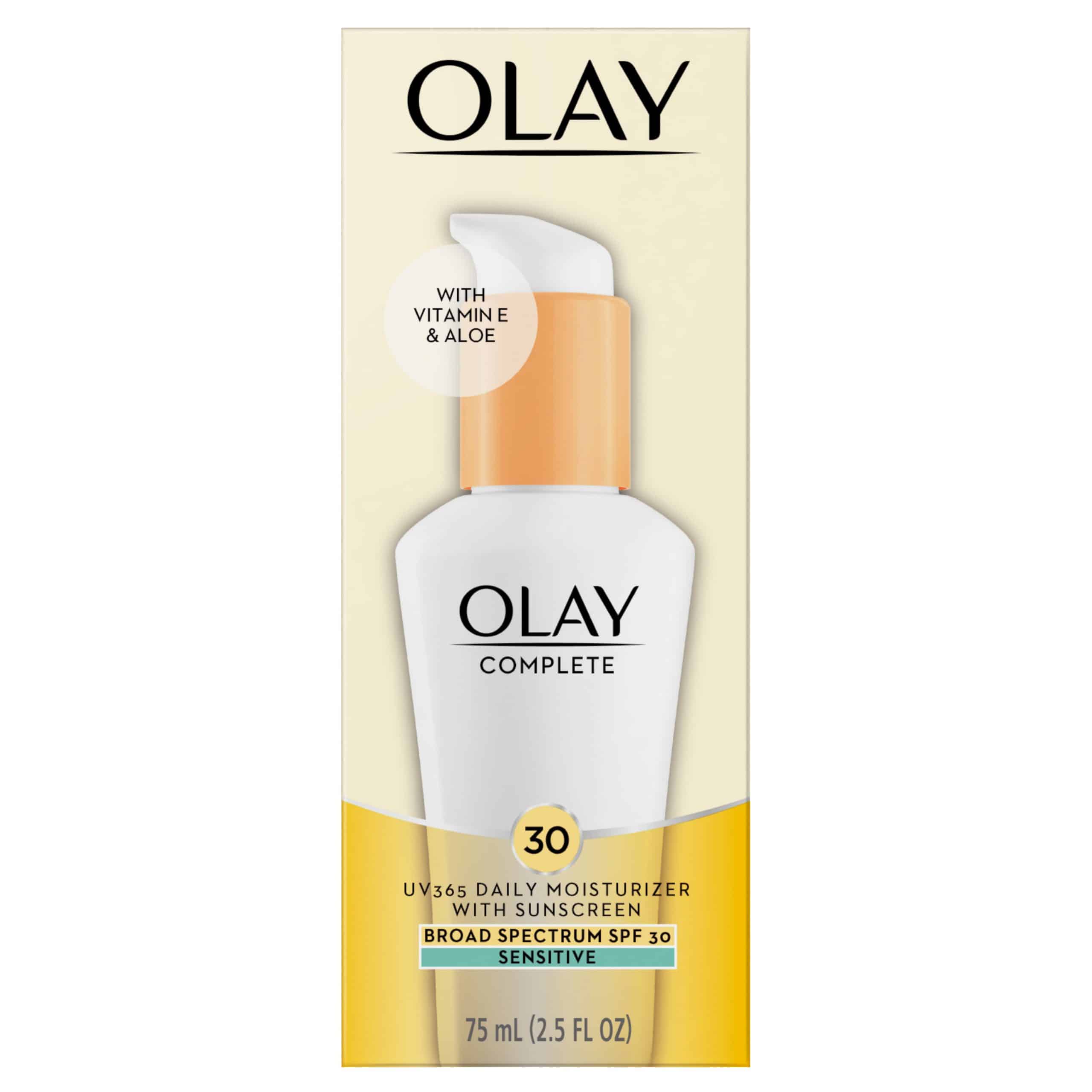 Olay Complete Daily Moisturizer for Sensitive Skin, SPF 30, 2.5 fl oz ...