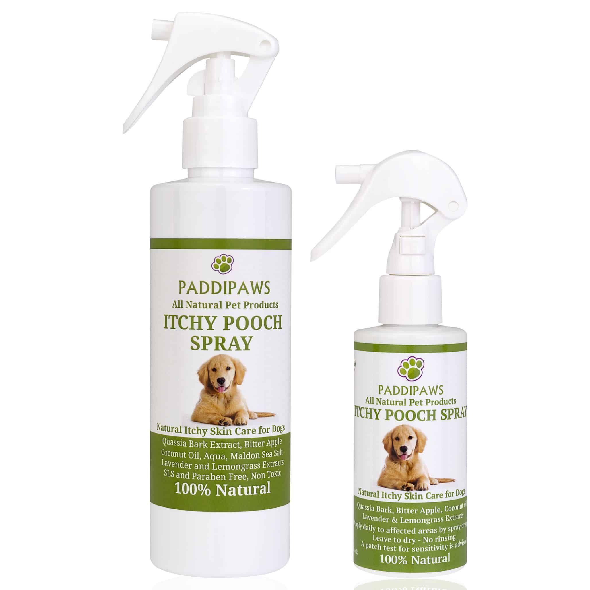 Paddipaws Dog Spray for Itchy Skin / Safe 100% Natural Treatment / No ...
