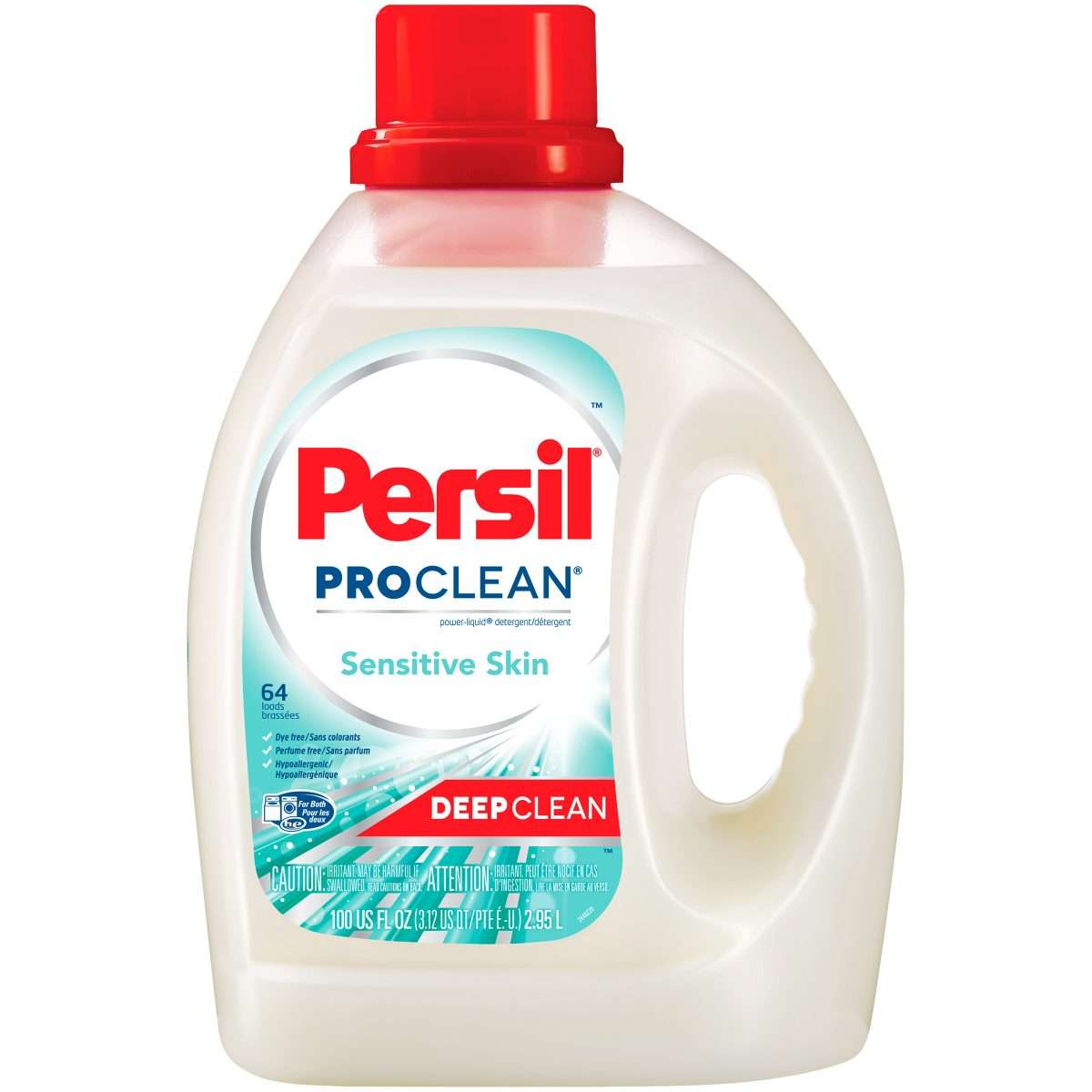 Persil ProClean Liquid Laundry Detergent, Sensitive Skin, 100 Fluid ...