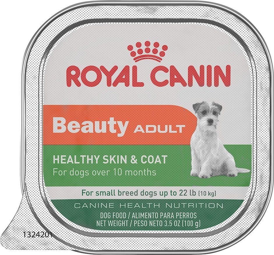 Royal Canin Beauty Adult Healthy Skin &  Coat Small Breed Dog Food Trays ...