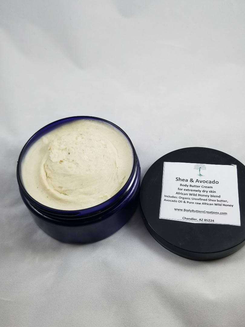 Shea &  Avocado Body Butter For Extremely Dry Skin African Wild Honey ...