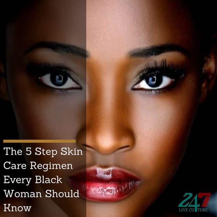 Skin Care Regimen for Black Women #SkinCareRegimenAcne